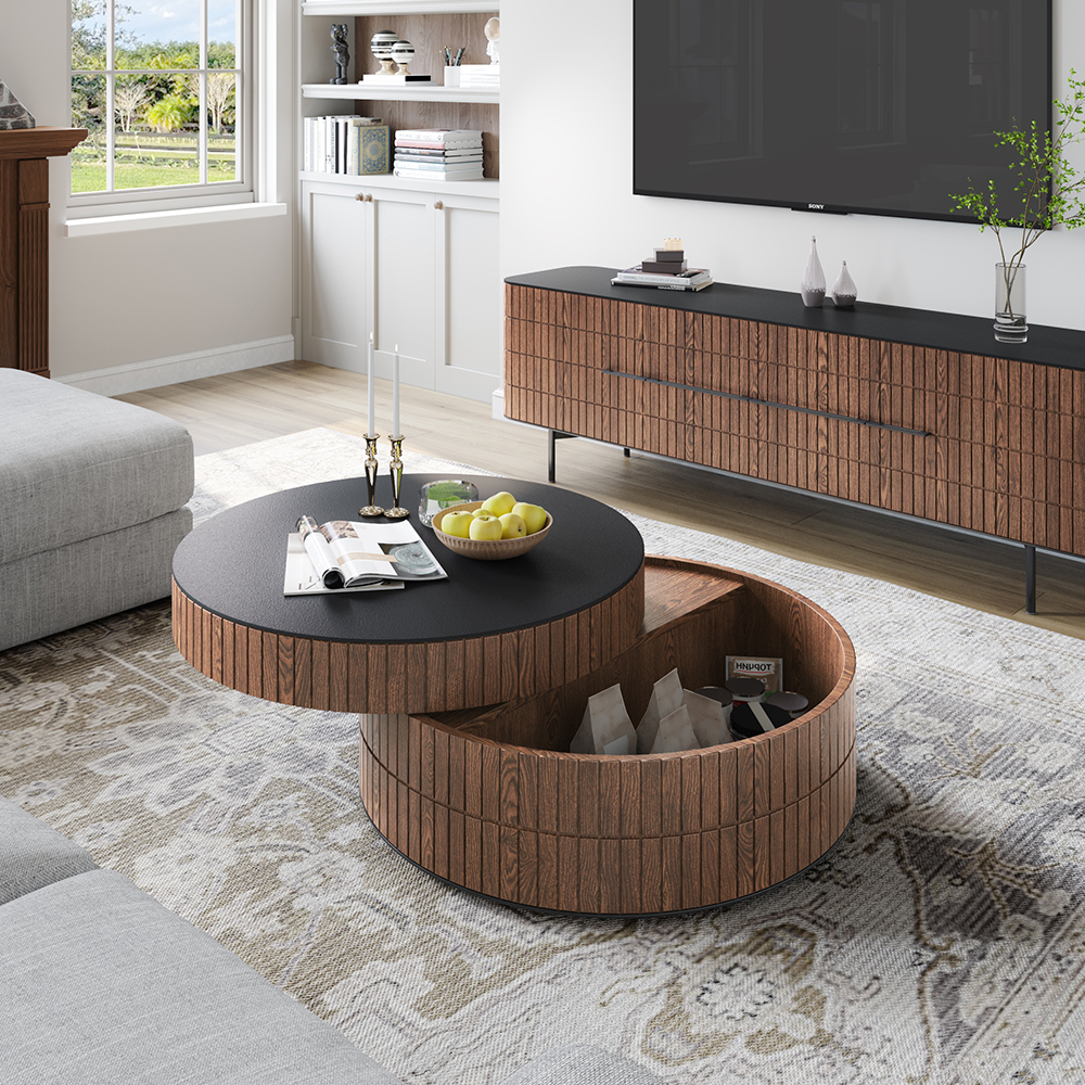 Donicy Modern Coffee Table with Storage