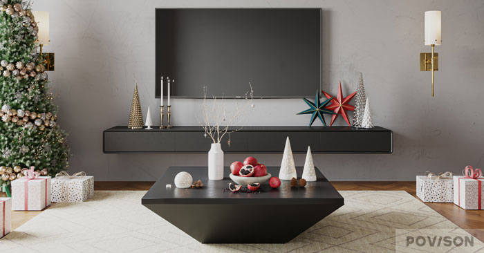 Black Furniture Decoration for Christmas