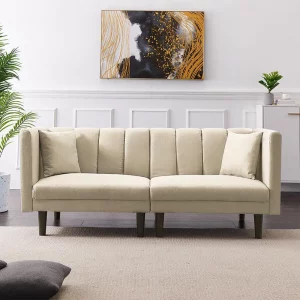 Beige Couch and Sofa