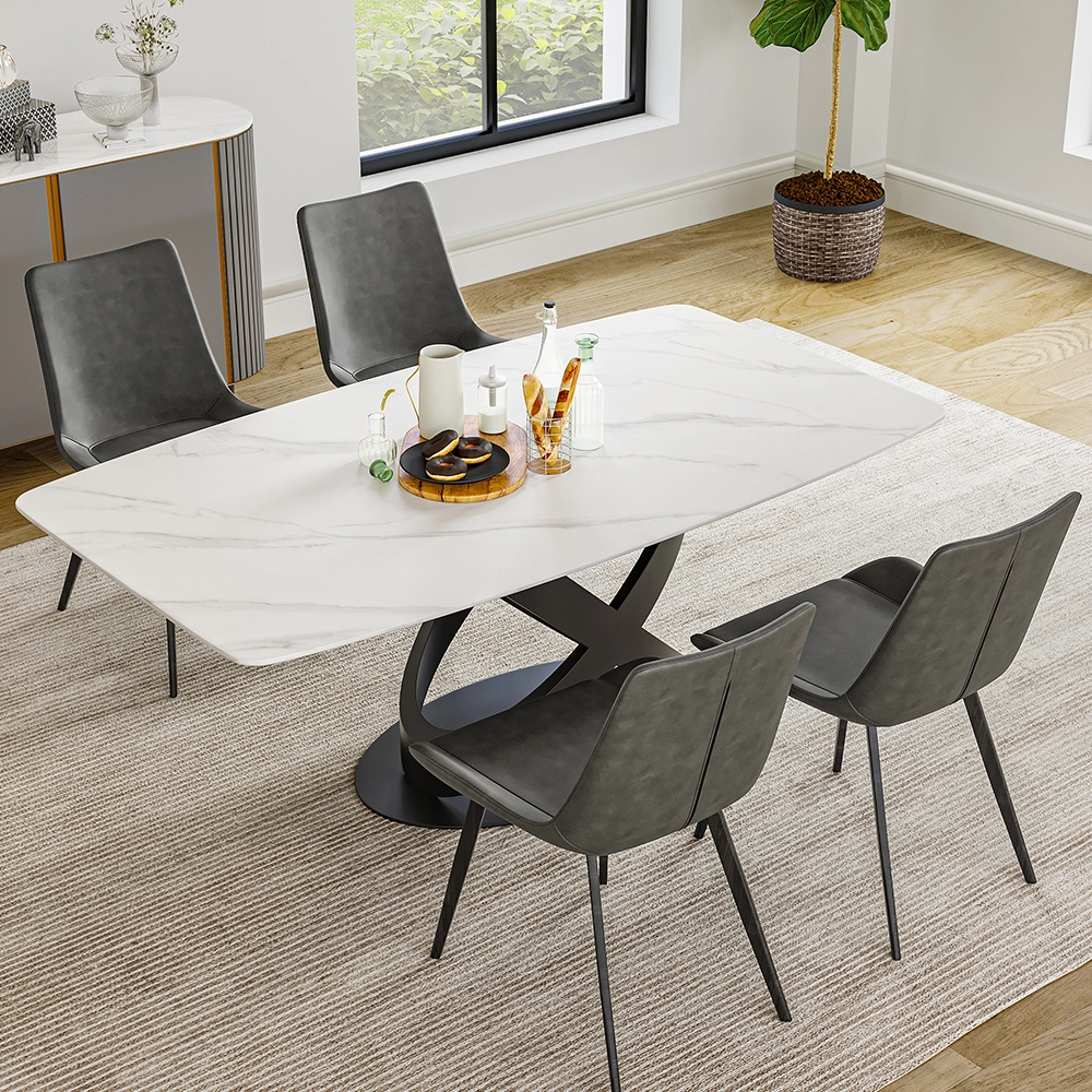 Maxwell - Rectangular Matte Sintered Stone Dining Table for 4