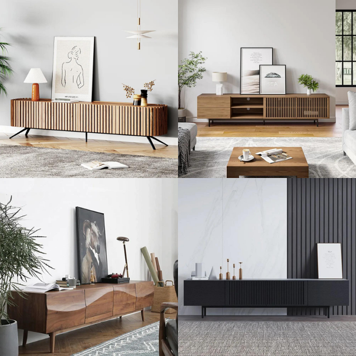 Types of Solid Wood Media Cabinet