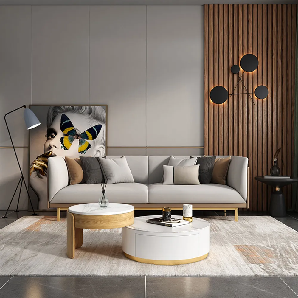 Modern Living Room Table and Sofa