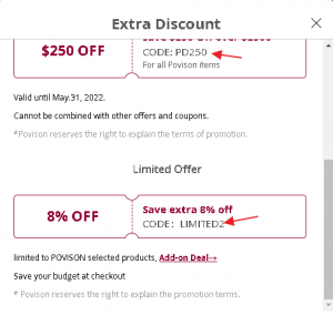 How to Use Povison Discount Code