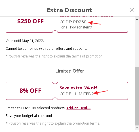 Official POVISON Discount & Coupon Code - POVISON Blogs