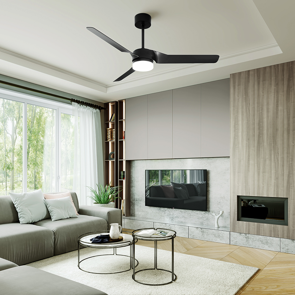 3 Blade Ceiling Fan with Center Light