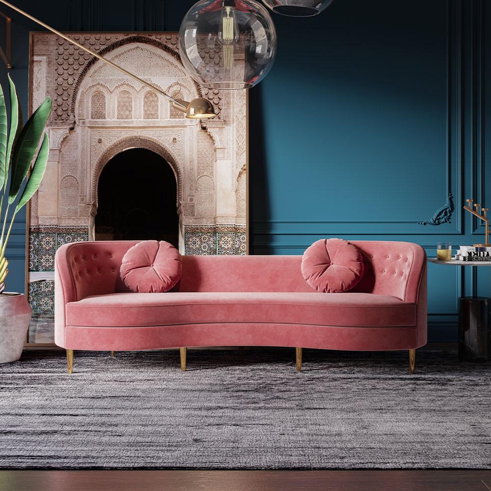 Elegant Pink Settee