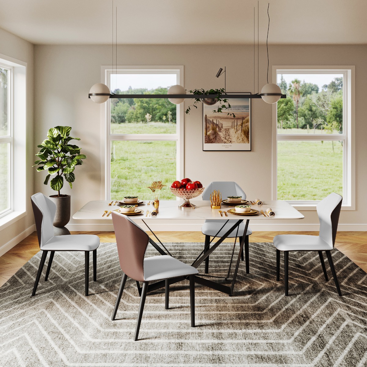 Wingback chairs sales for dining table
