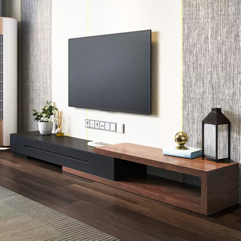 Color Mixed Extendable TV Cabinet 