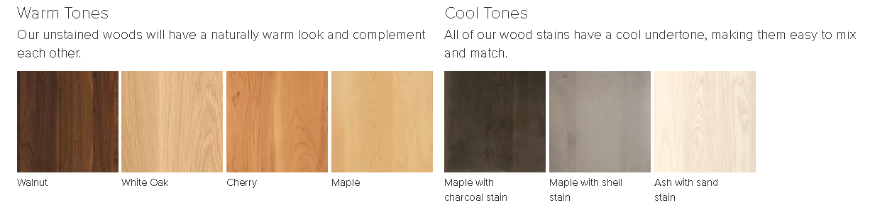 Mix Warm and Cool Wood Tone