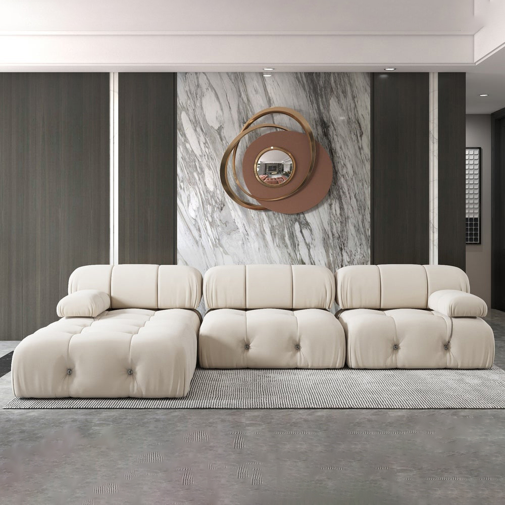 L-shaped Curved Sofa