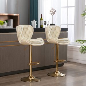 Velvet Adjustable Bar Stools