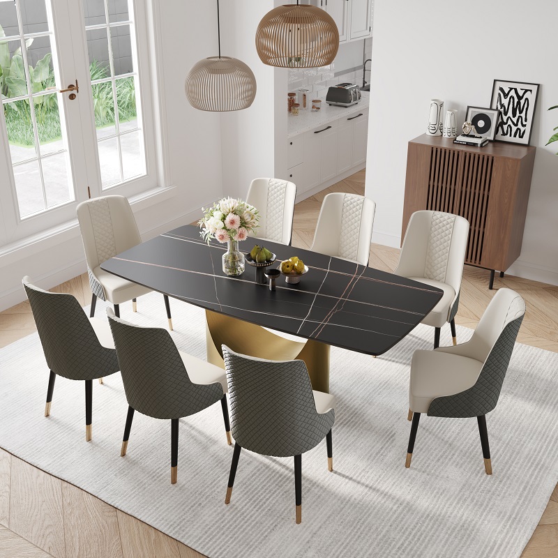 View the Black Sintered Stone Table for Home