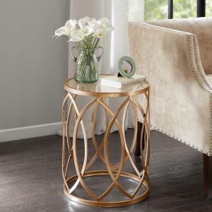 Side Table with Geometric Shape