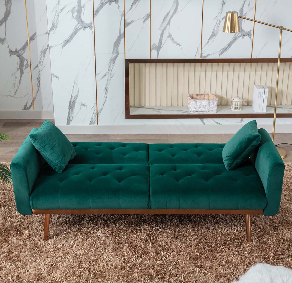 Velvet Sofa with Art Deco Style