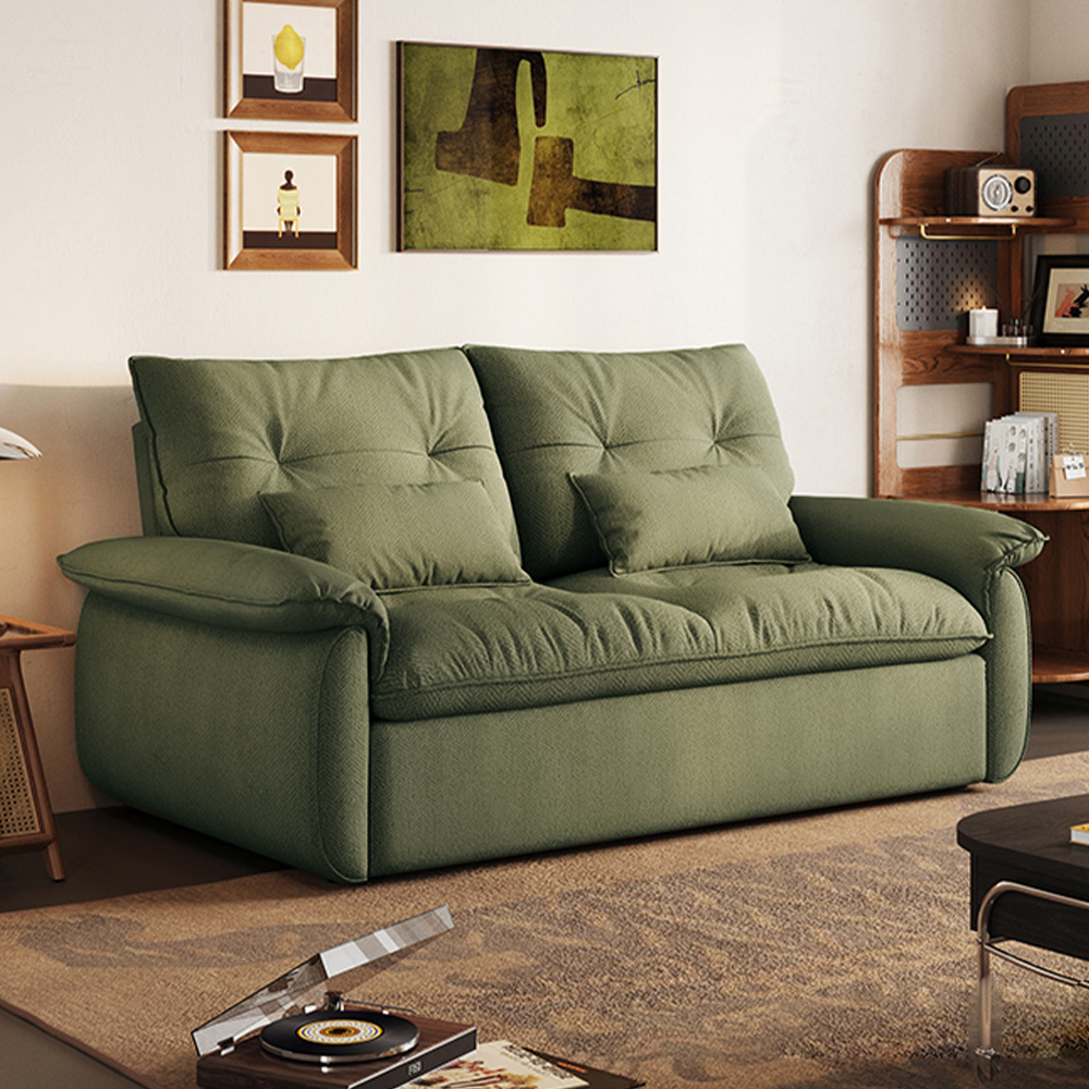 Full Size Pull Out Sofa Bed with Adjustable Backrest