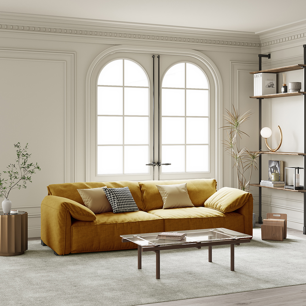 Yellow Couch for Living Room