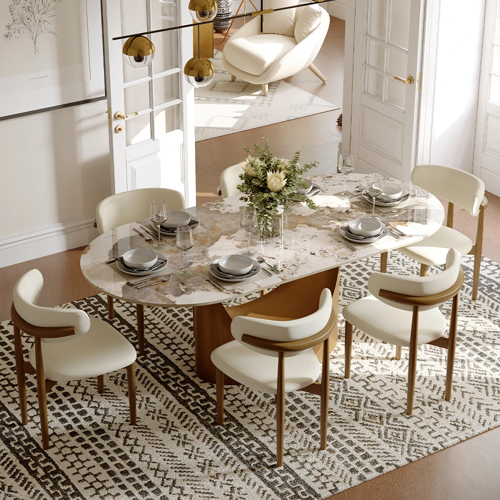 Hobart - Oval Sintered Stone Dining Table