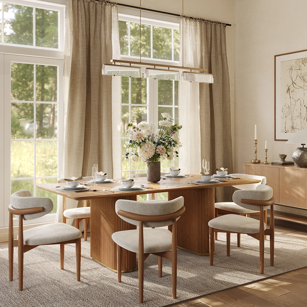 Silva - Rectangular Wood Dining Table