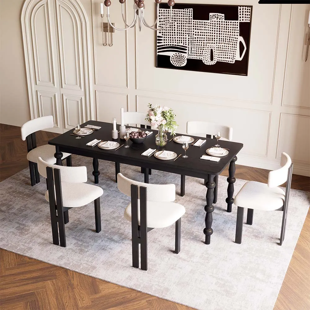 Mid Century Modern Wood Dining Table