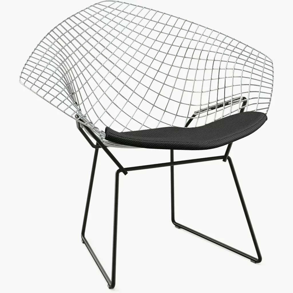 12 Top Mid Century Modern Furniture Designers Harry Bertoia Diamond Chair