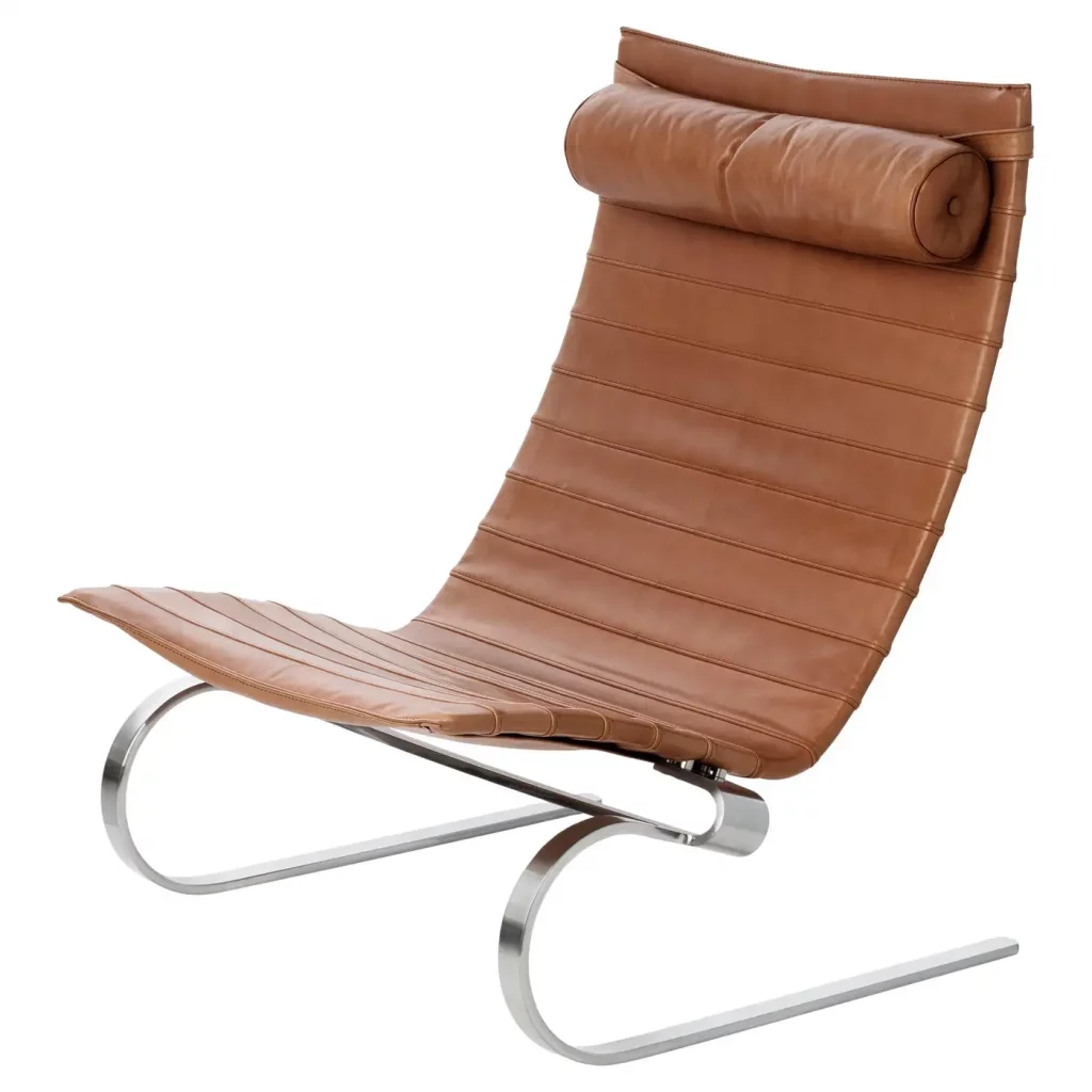 12 Top Mid Century Modern Furniture Designers Poul Kjærholm PK20 Leather Lounge Chair