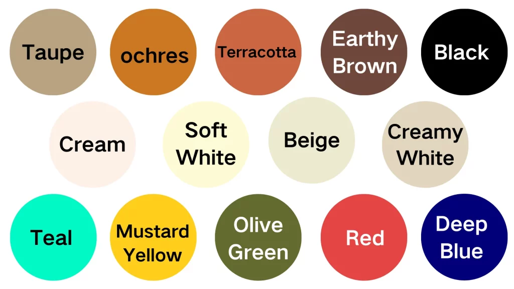 Popular Color Palette Mid Century Modern Living Room