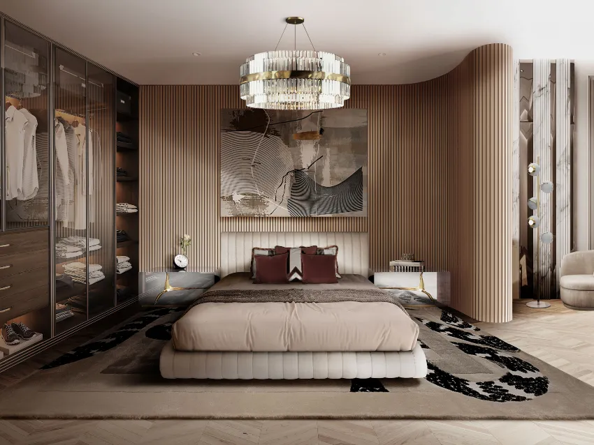 Luxury Mid Centur Modern Bedroom Design