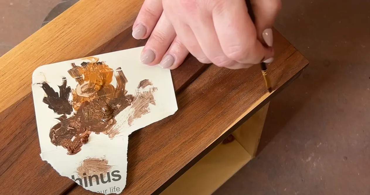 Refinishing Mid Century Modern Furniture Step 6: Restore or Adjust the Color