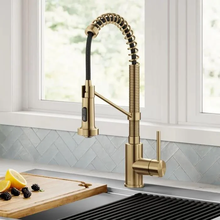 Single Handle Deck Mounted Pull Down Kitchen Faucet
