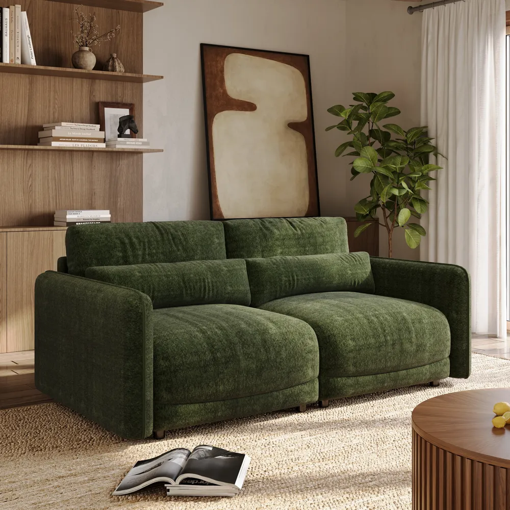 2-Seater Sofa with High Resilience Foam