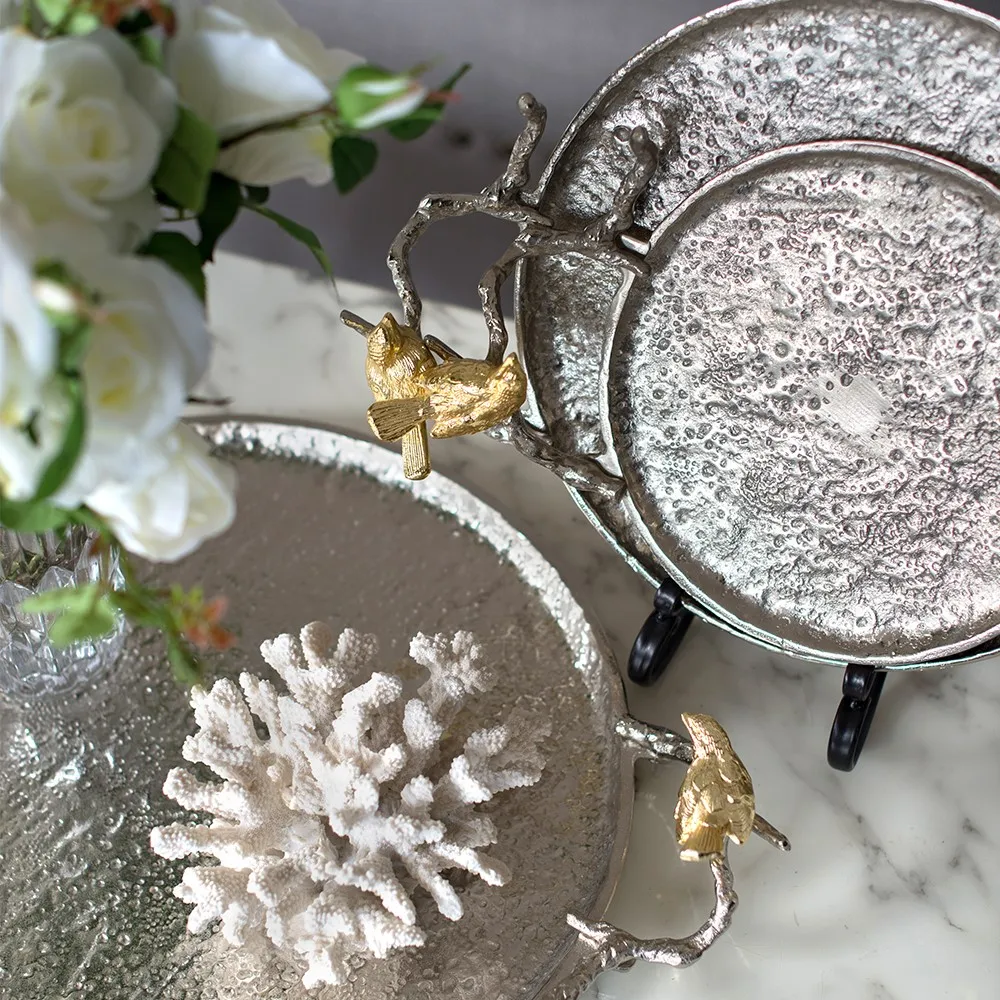 Alvada Silver Decorative Tray