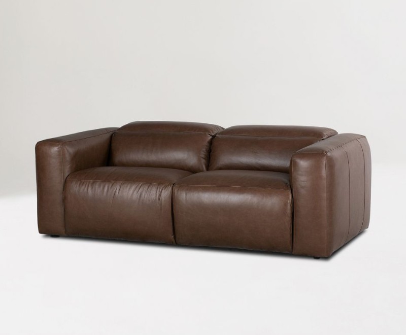 Delevan Leather Power Recliner Sofa