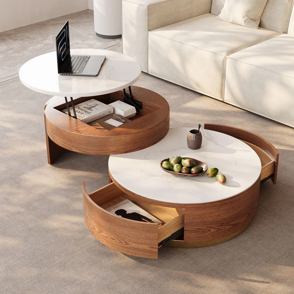 Lift-top Modern Nesting Coffee Table Set Of 2