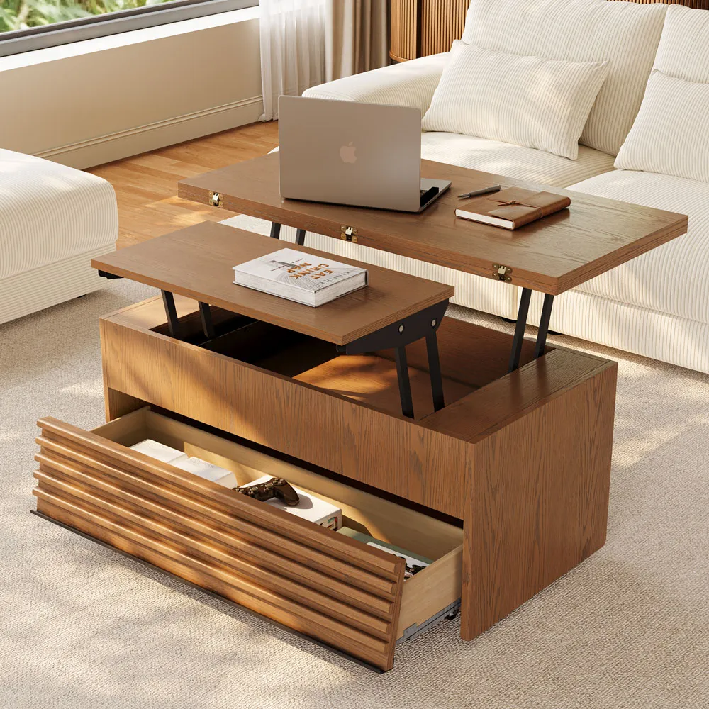 Lift‑Top Coffee Table with Storage
