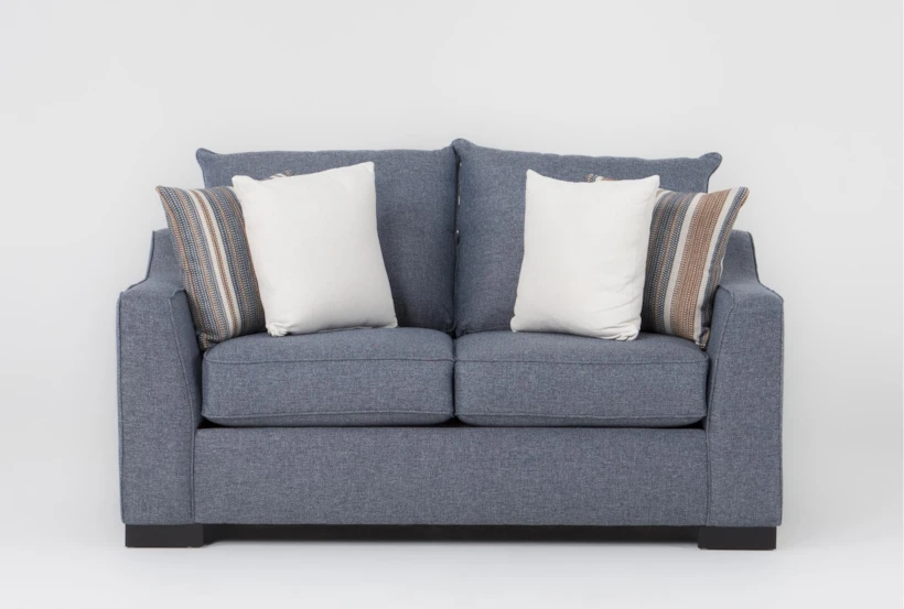 Living Space Soma Foam II Blue Loveseat