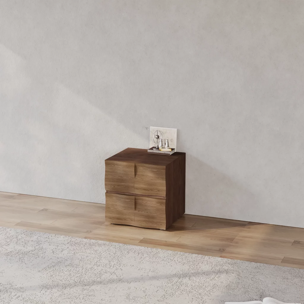 Mid-Century Modern Modular Walnut Color Cabinets