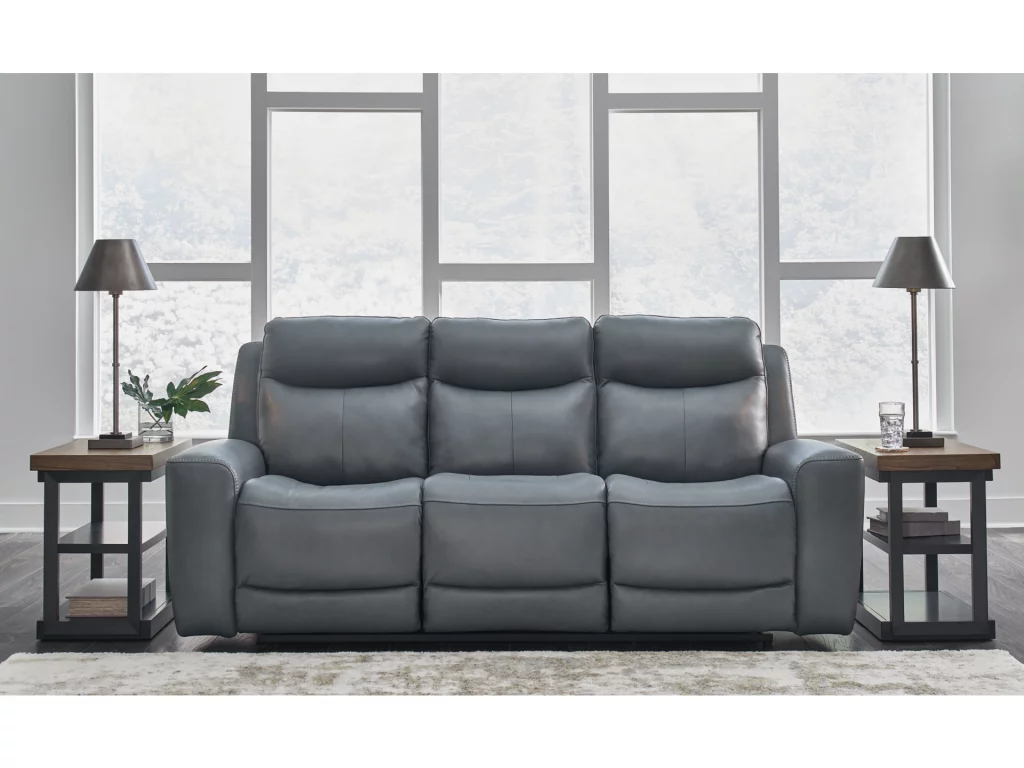Mindanao Dual Power Leather Reclining Sofa