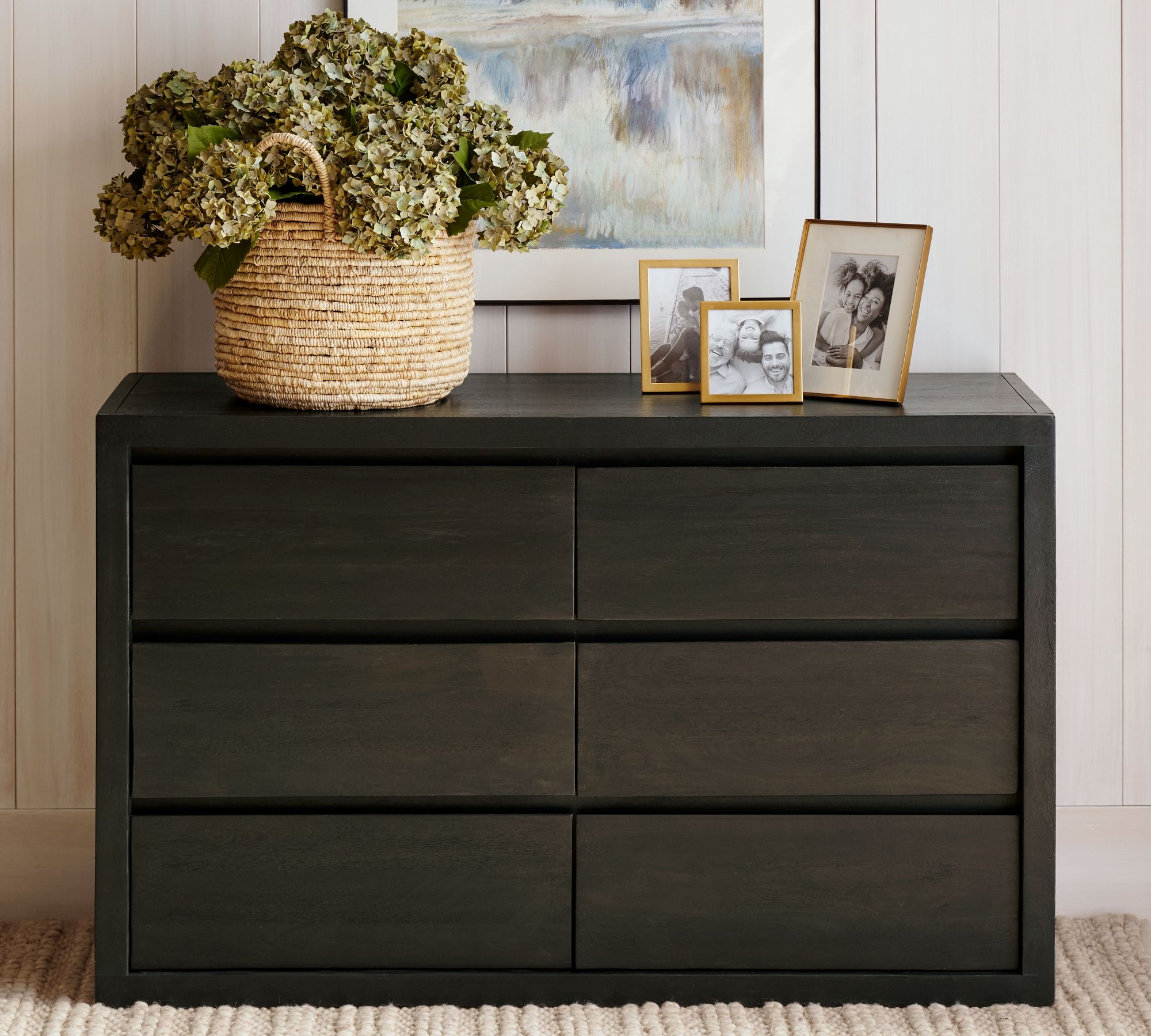 Pottery Barn Black Dresser