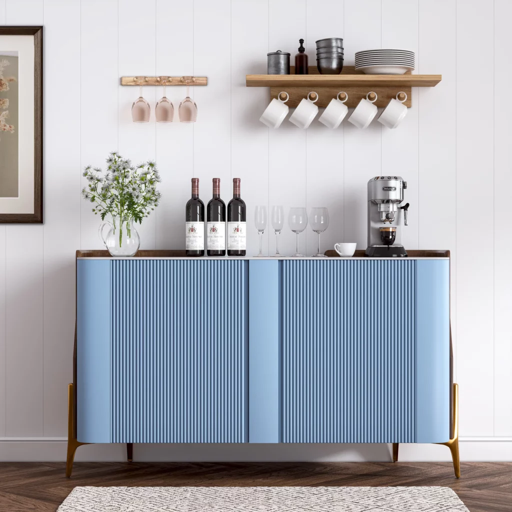 Povison Modern Storage Cabinet with Pandora Sintered Stone Top