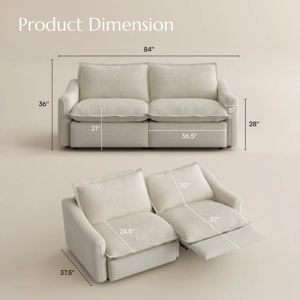 Power Reclining Loveseat Size