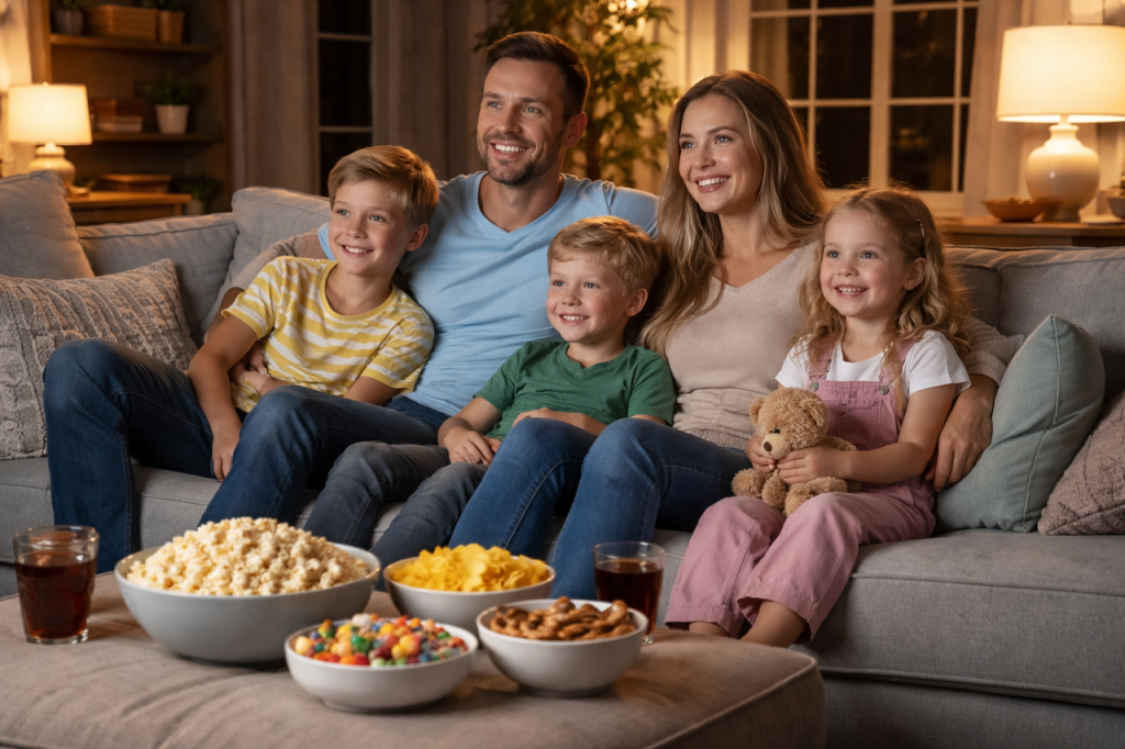 Durable family sofa for parents with kids