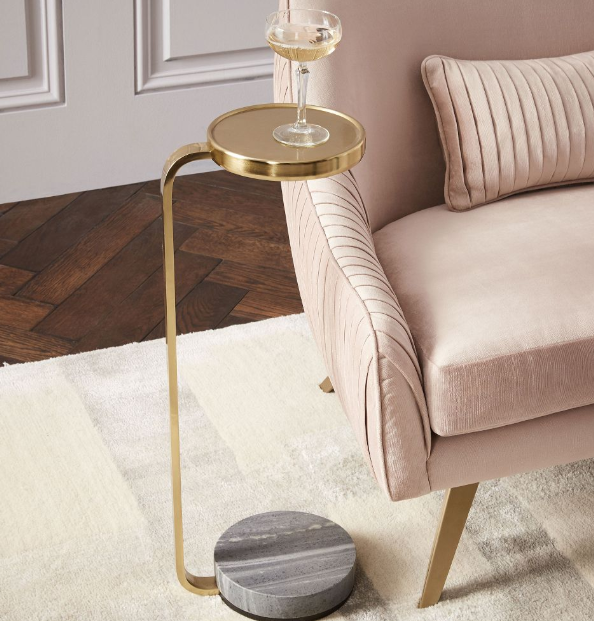 west elm Murray Marble Drink Table