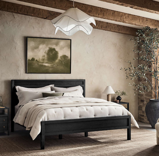 Crate & Barrel Keane Solid Wood Bed