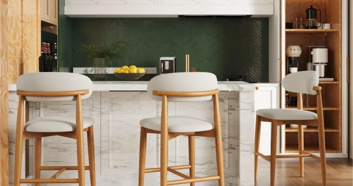 Lawson - 24 Mid-Century Modern Wood Counter Height Bar Stools Set of 2