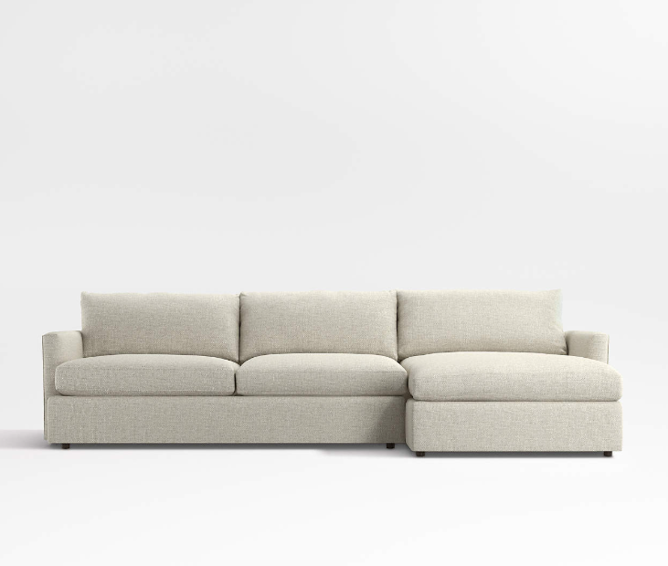 Lounge Deep 2-Piece Sectional Sofa with Chaise Lounge