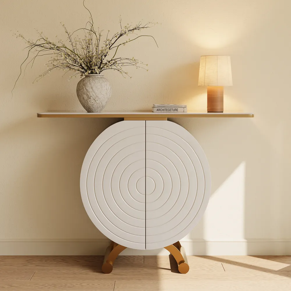 Modern Entryway Table with Storage