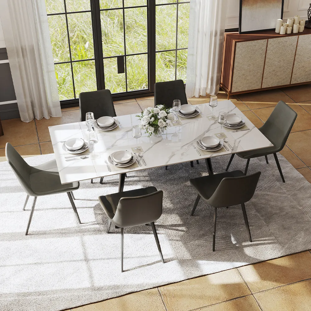 Modern Extendable Dining Table Set for 4–8 by Povison