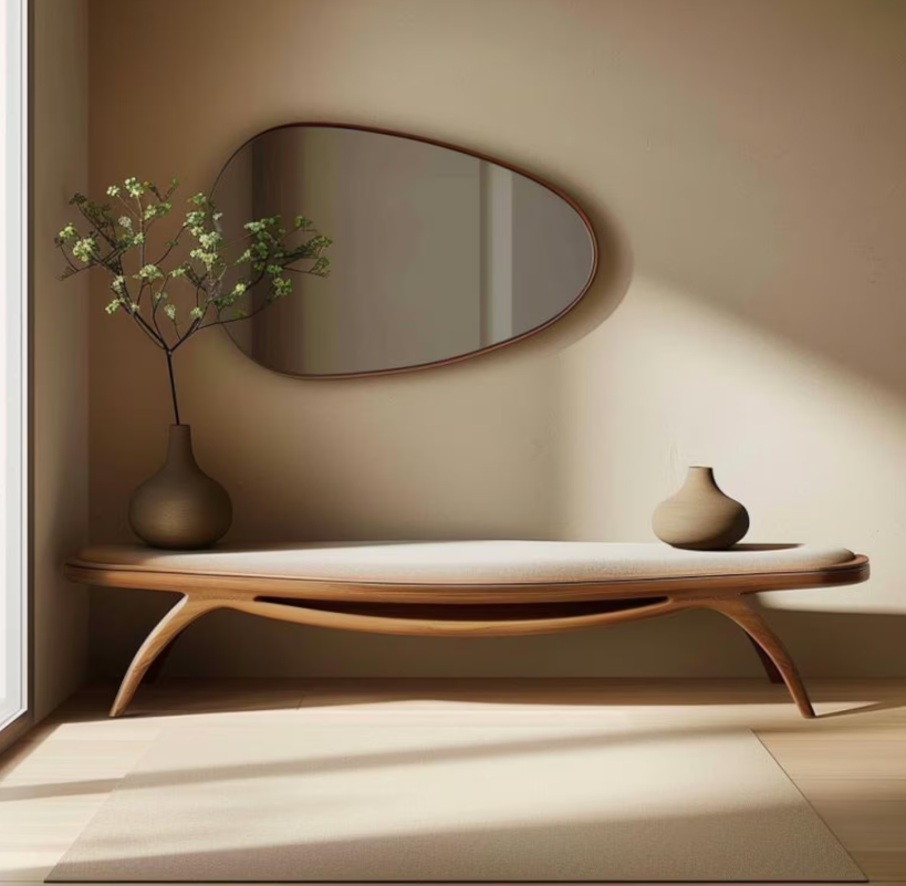 Organic Solid Wood Bench