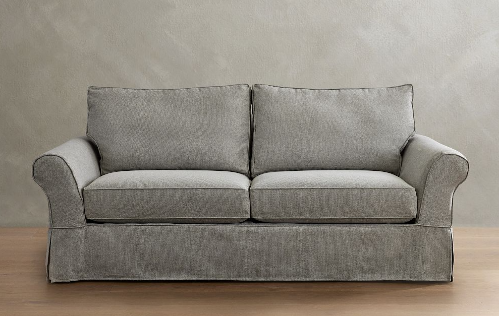 PB Comfort Roll Arm Slipcovered Sofa (68-120)