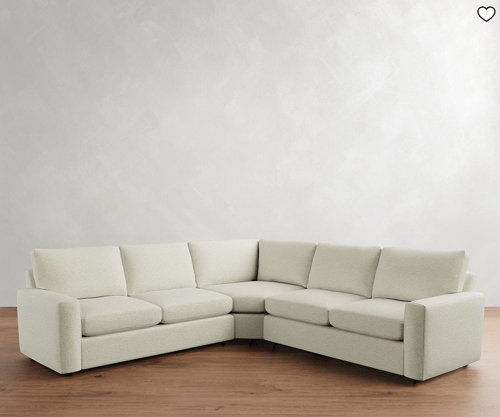 Pearce Modern Square Arm 3-Piece L-Shaped Sectional (118 )